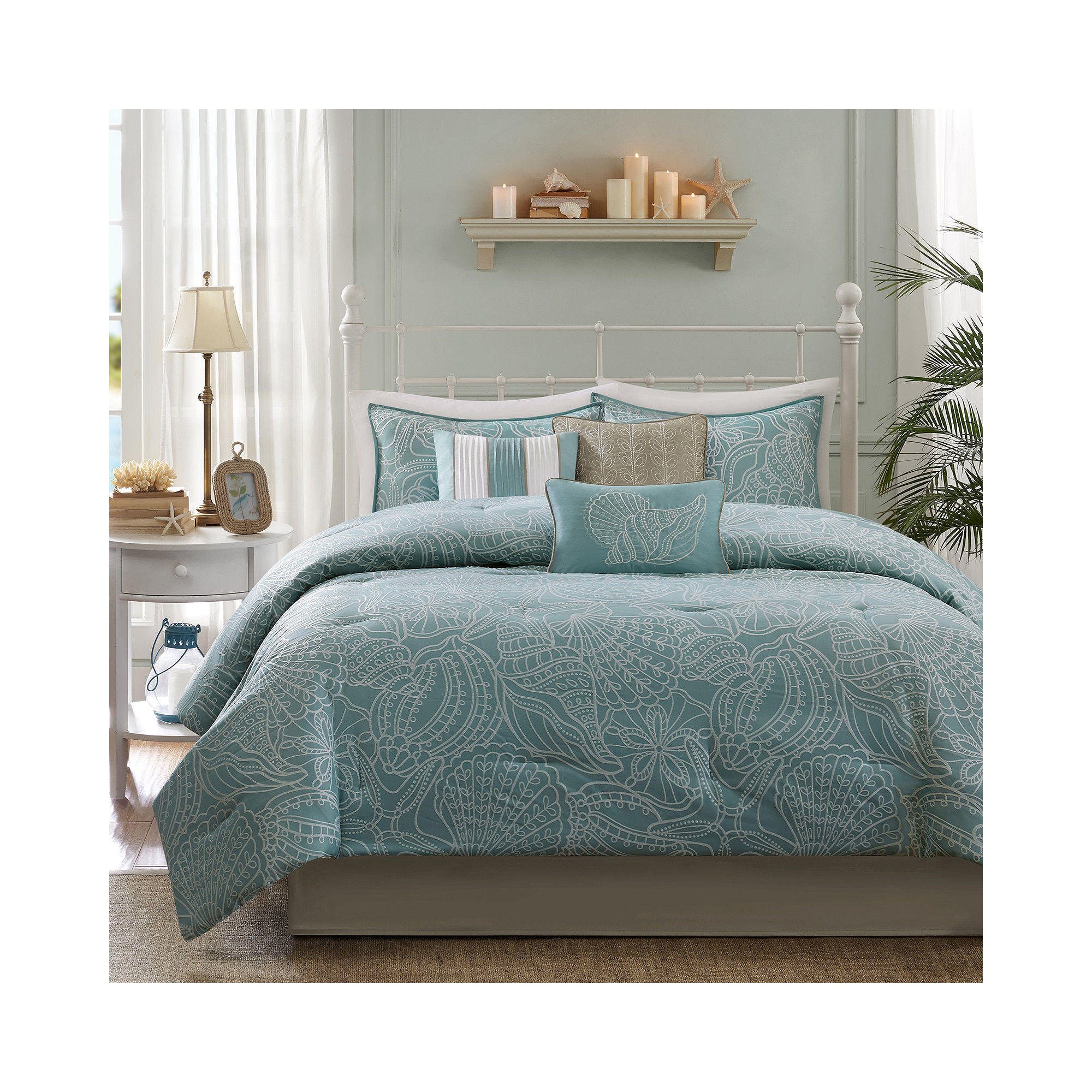 Get Madison Park Seaside 7 Pc Comforter Set Limited Bedding Sets Store