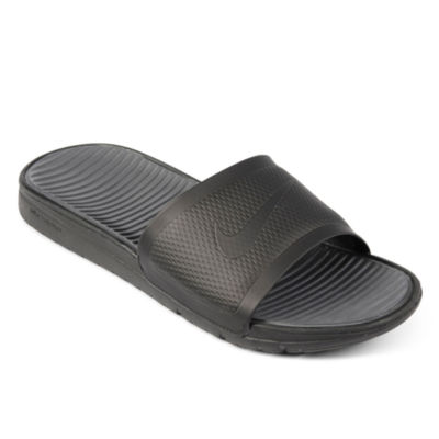 nike men's slides black