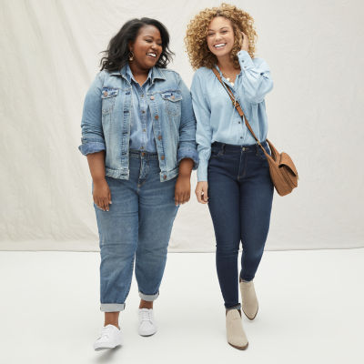 boyfriend jeans jcpenney