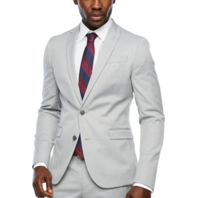 super skinny grey suit