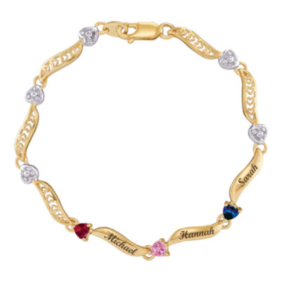 family birthstone bracelet