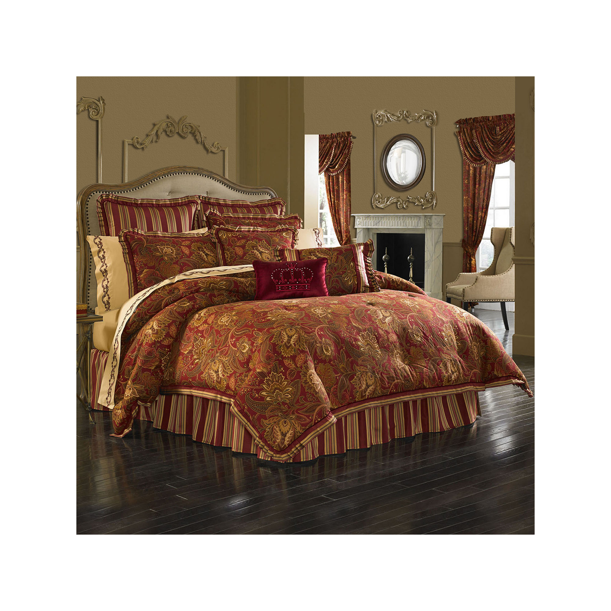 Queen Street Scarlet 4-pc. Comforter Set