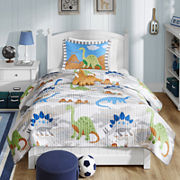 Mi Zone Kids Sharp Tooth Dinosaur Quilt Set