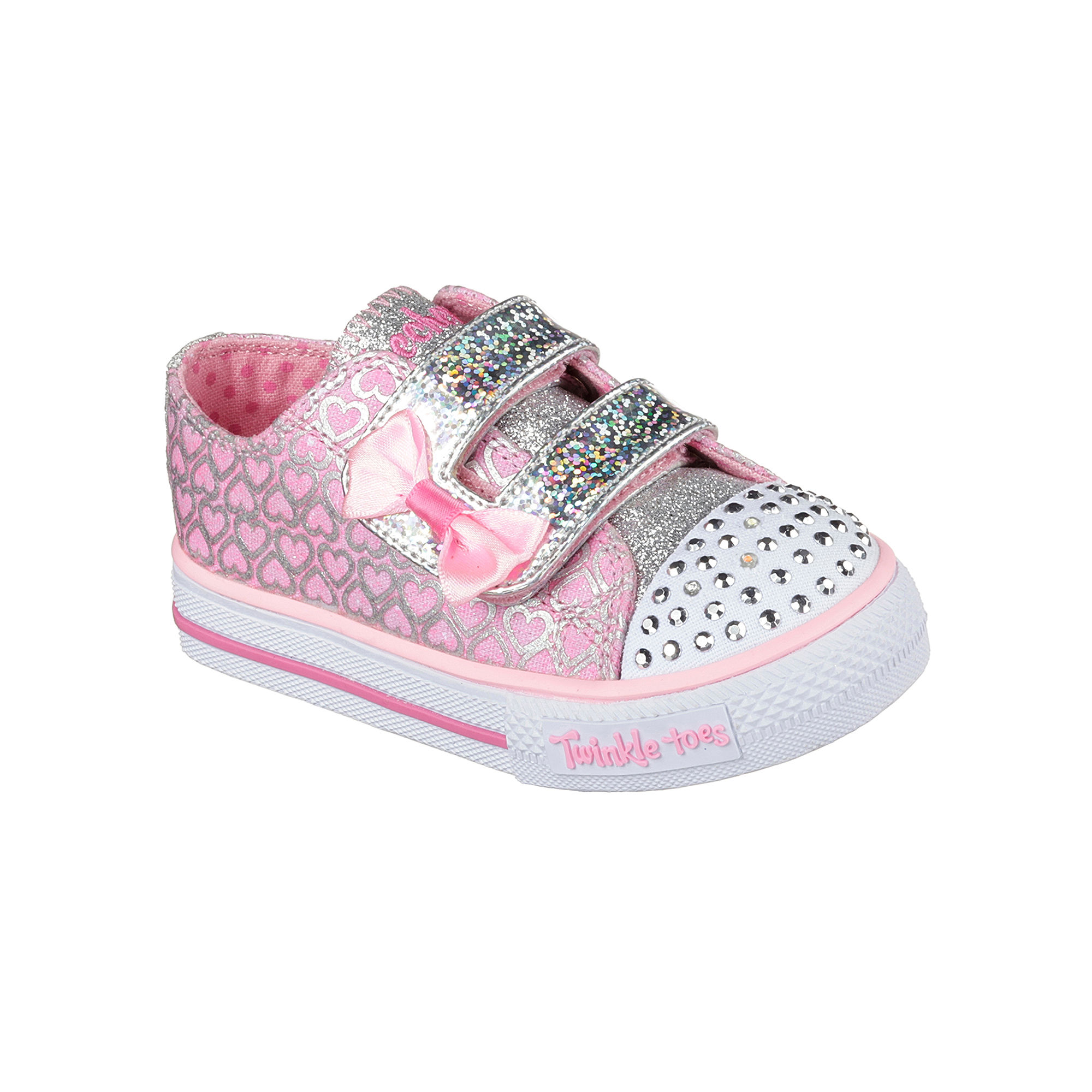 Skechers Shuffles Girls Glitter Pop Sneakers - Toddler