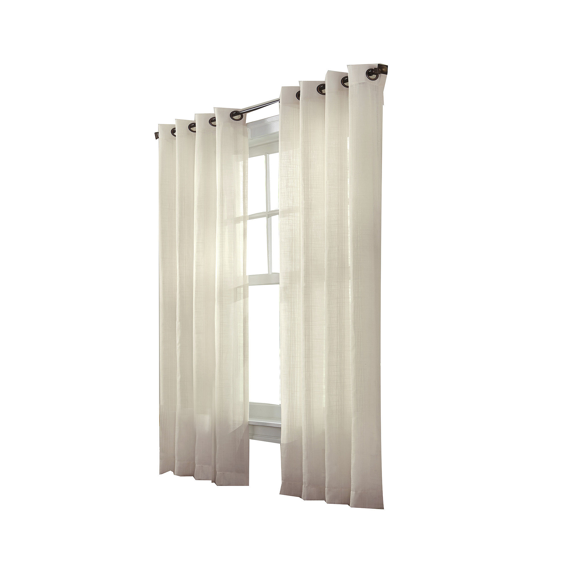 Marlow Stripe Grommet-Top Window Panel