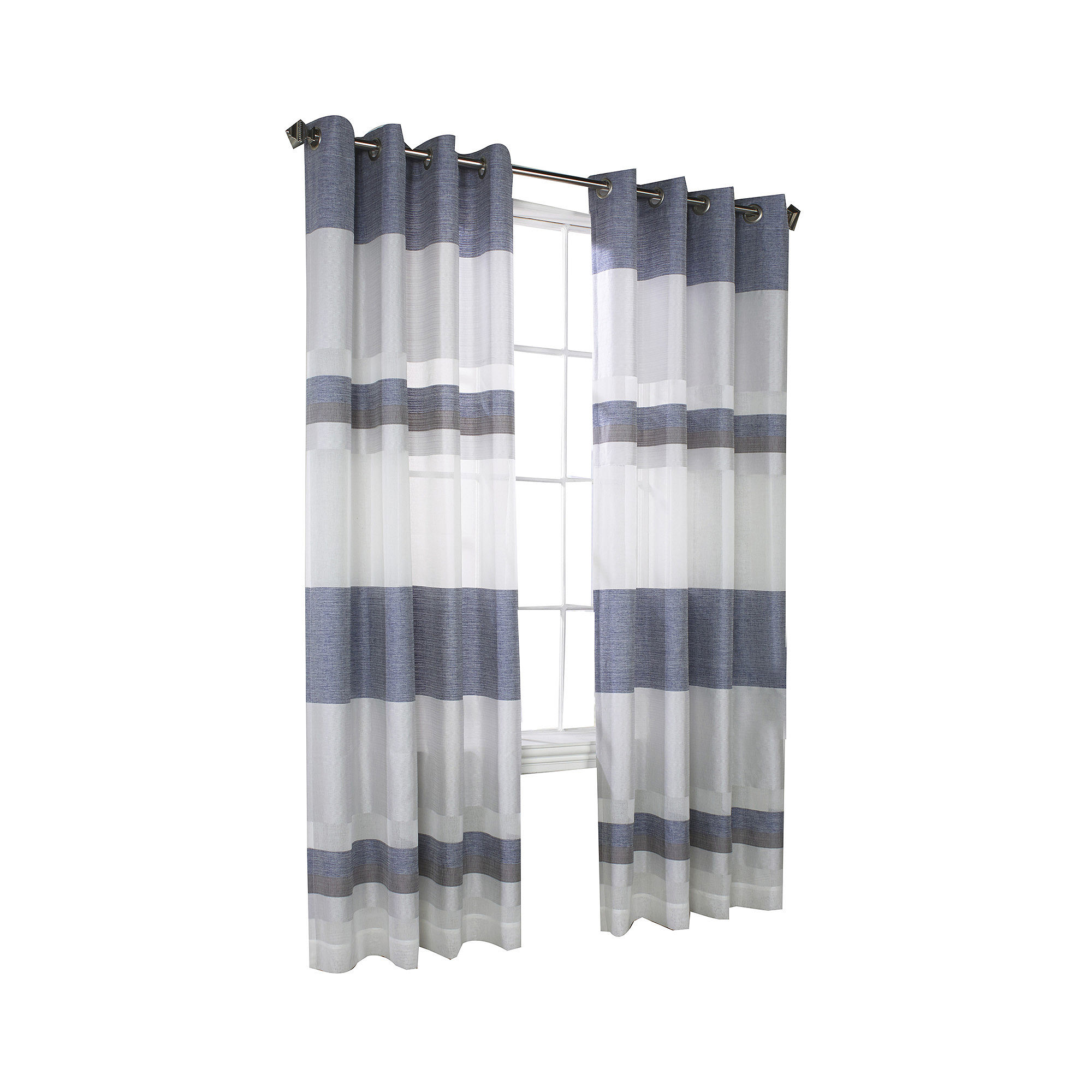 Talia Stripe Grommet-Top Window Panel