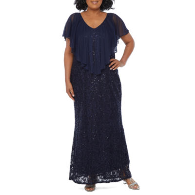 blue sage sleeveless evening gown
