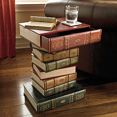 Table of Books Accent Table  