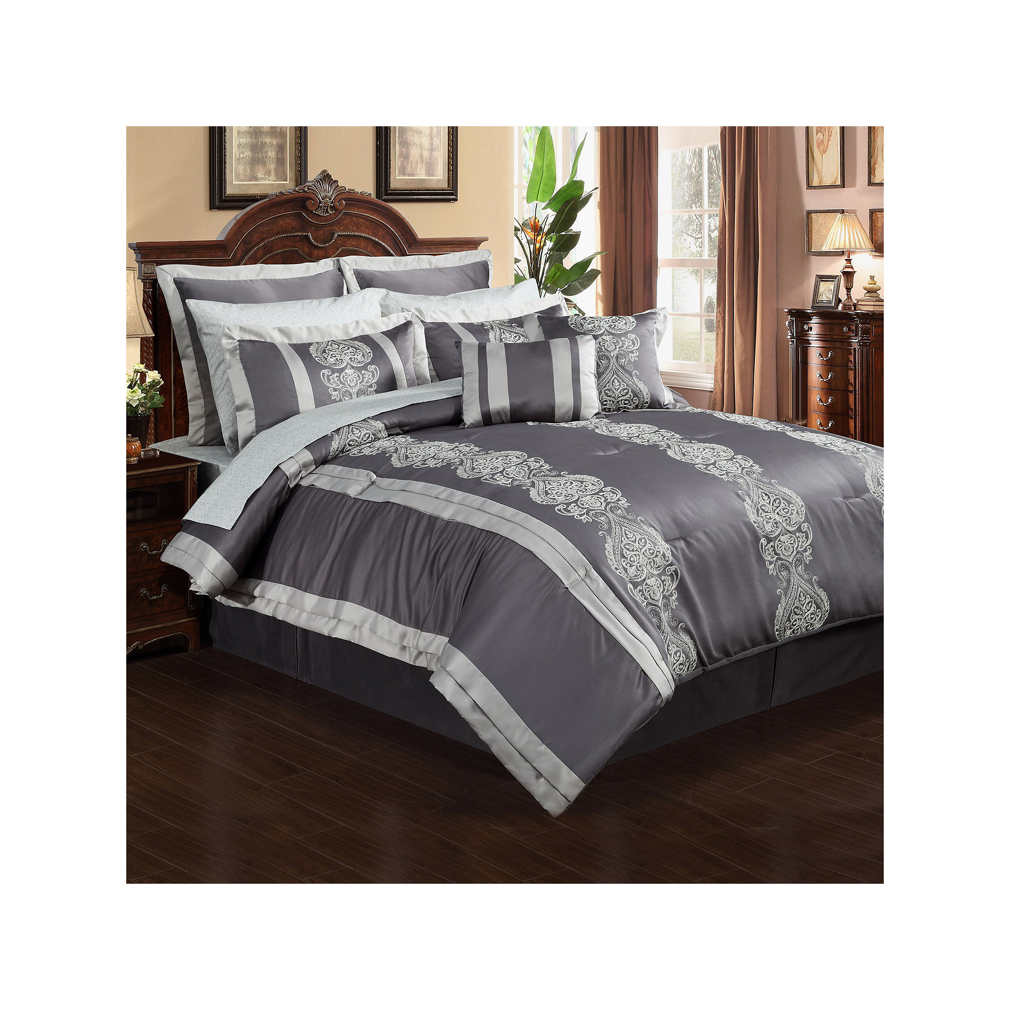 Dynasty 12-pc. Complete Bedding Set with Sheets