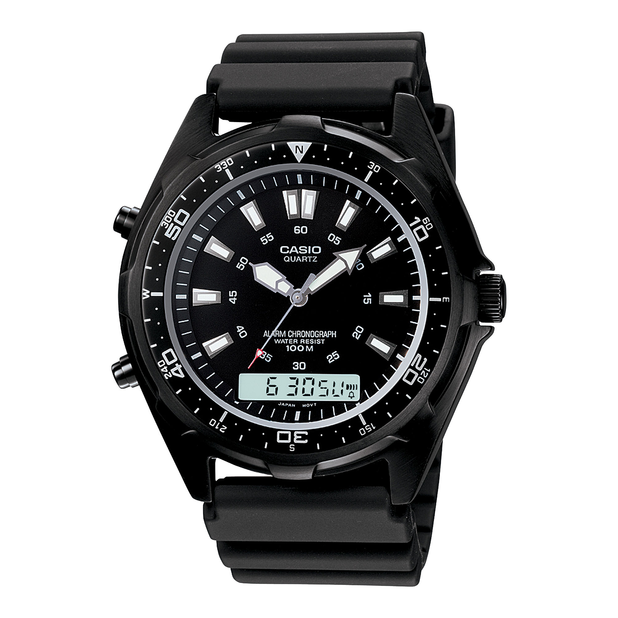 Casio Mens Black Dive Watch AMW320B-1A