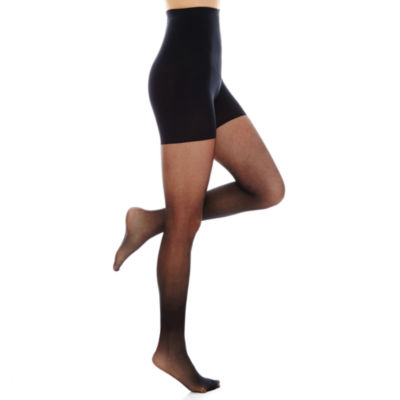 Womens Run Resistant Control Top Panty Hose Opaque Tights High Waist 2 PAIRS NEW