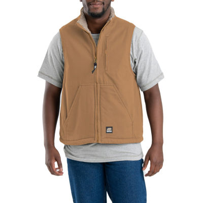 Berne Tall Canyon Sherpa Lined Mens Fleece Vest, Color