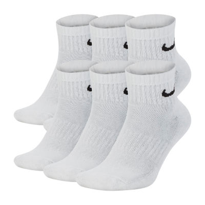 quarter white nike socks