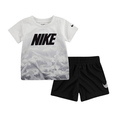 kids nike shorts set