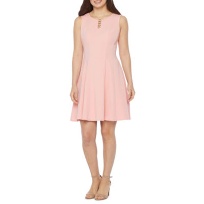 jcpenney peach dress