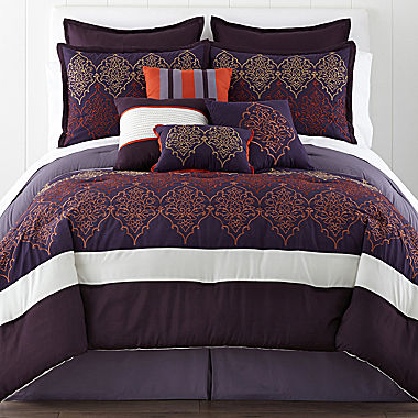Home Expressions™ Adira 10-pc. Argyle Comforter Set