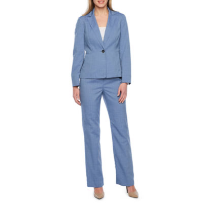 Le Suit Pant Suit, Color: Blue Mist - JCPenney