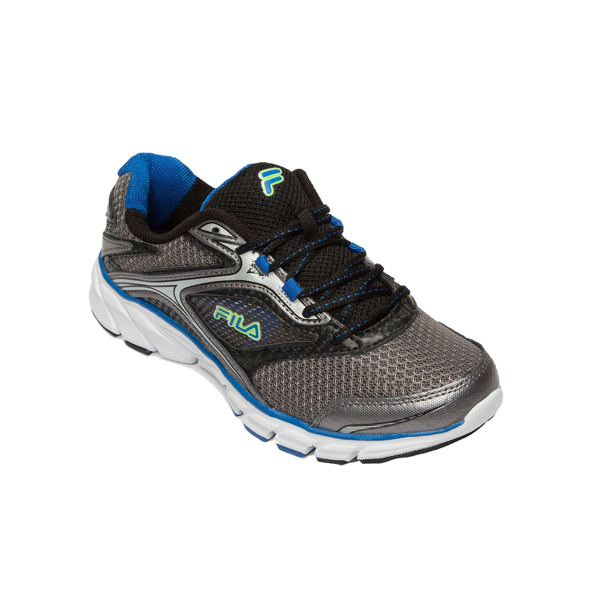 UPC 731616903668 - Fila Men's Stir Up Running Shoe, Dark Silver/Black/Prince Blue, 12 M US 