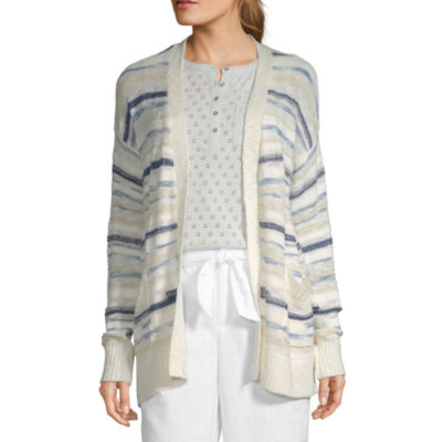 women's striped cardigan