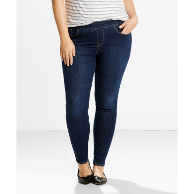 levi plus size pull on jeans