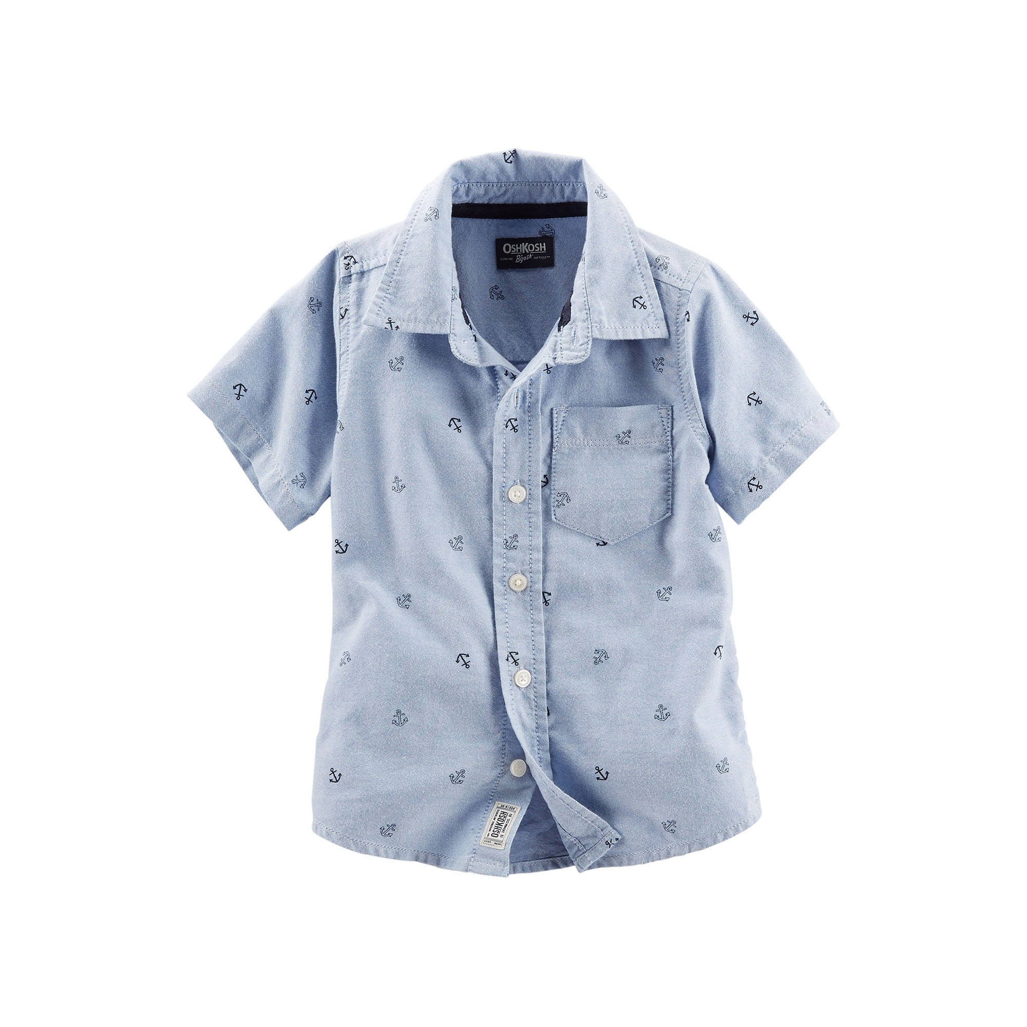 OshKosh B'gosh Short-Sleeve Woven Cotton Shirt - Preschool Boys 4-7
