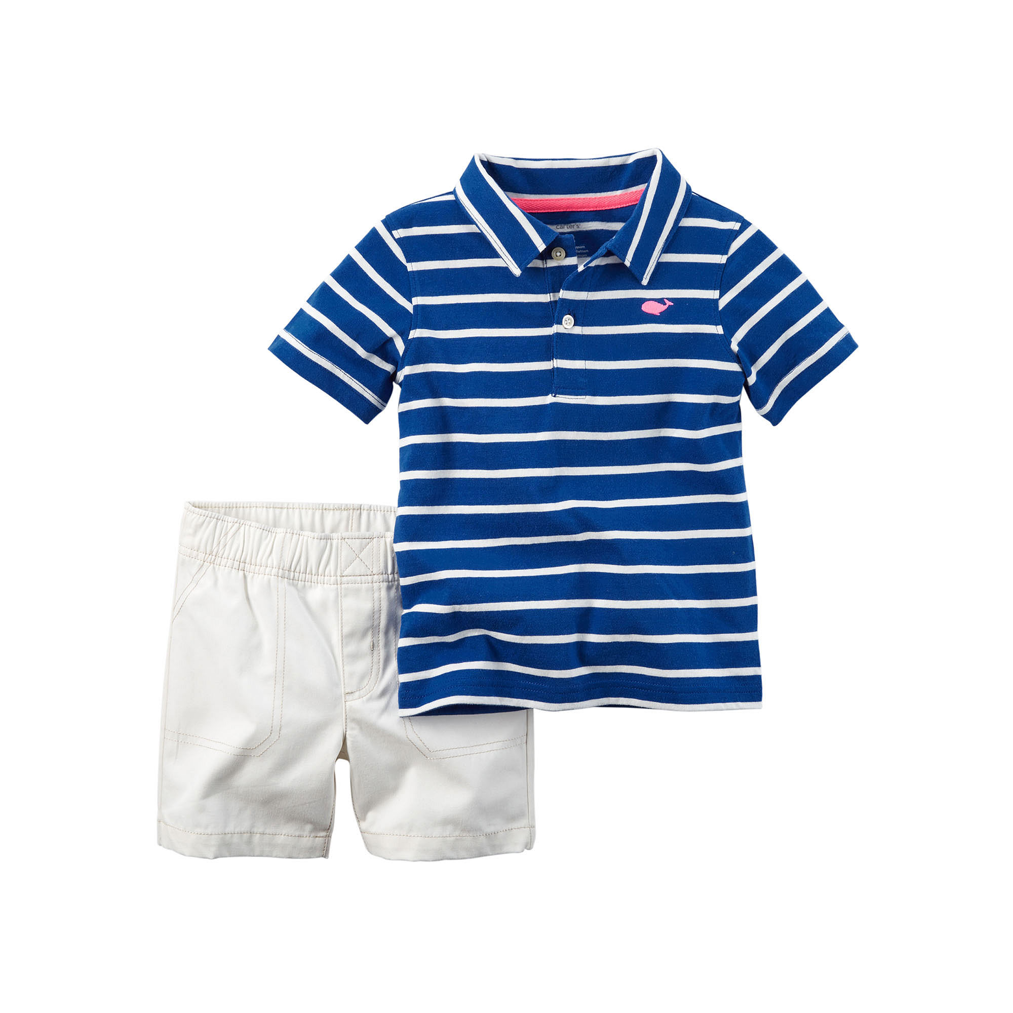 UPC 888767327567 product image for Carter's 2-pc. Short-Sleeve Stripe Shirt and Shorts Set - Baby Boys newborn-24m | upcitemdb.com