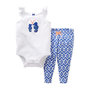 Carter’s Seahorse Bodysuit Pant Set - Girls newborn-24m