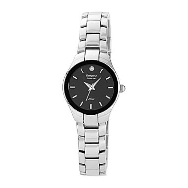 Armitron® Now® Womens Silver-Tone Diamond-Accent Watch 
