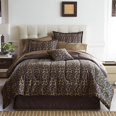 jcpenney | Home Expressionsâ„¢ Safari Leopard Complete Bedding Set ...