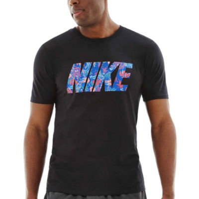 nike block logo tee