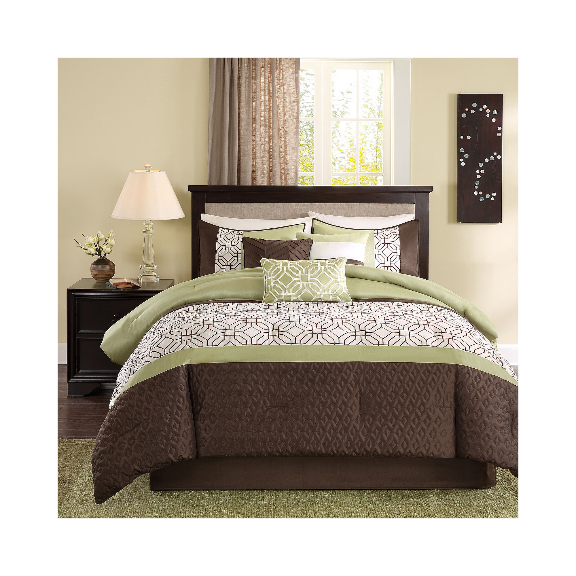 Madison Park Lindan 7-pc. Embroidered Comforter Set