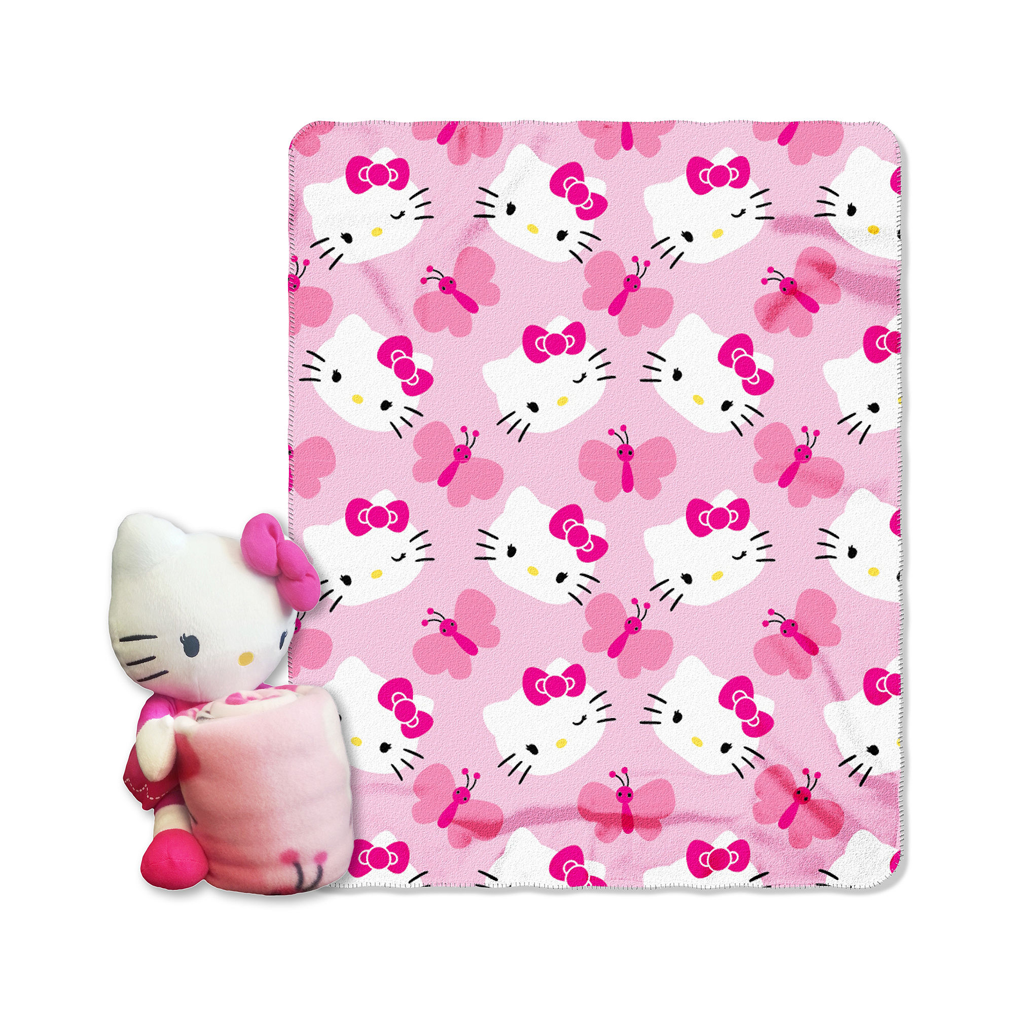 Hello Kitty Throw and Pillow Set