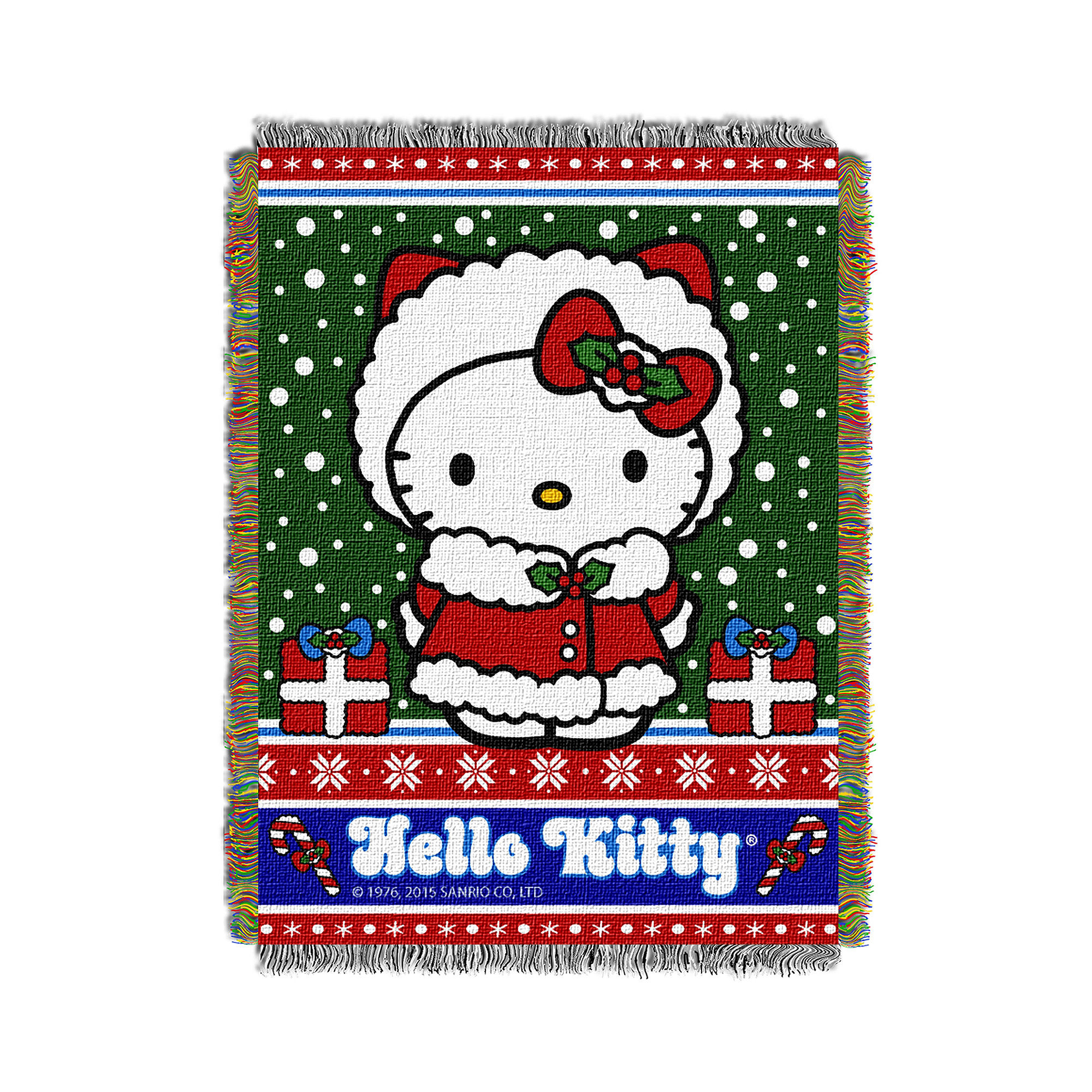 Hello Kitty Holiday Tapestry Throw