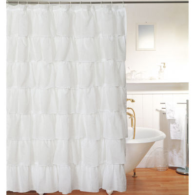 Layered Voile Shower Curtain