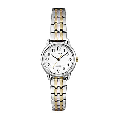 Timex® Womens Two-Tone Stainless Steel Expansion Bracelet