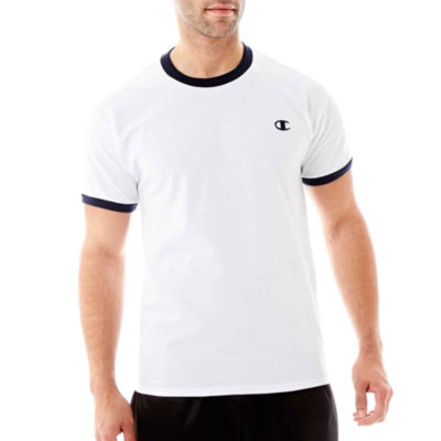 champion men's classic jersey ringer tee