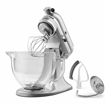 KitchenAid® 5 Quart TiltHead Stand Mixer with Glass Bowl and Flex Edge