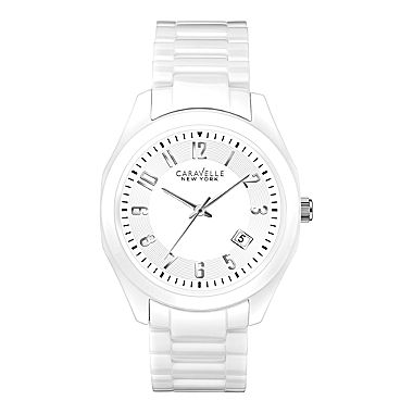 Caravelle New York® Womens White Dial Watch