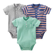 Carter’s® 3-pk. Henley Bodysuits - Boys newborn-24m