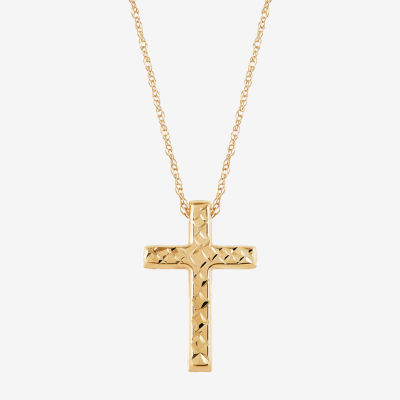 Religious Jewelry 10k Yellow Gold Cross Pendant 