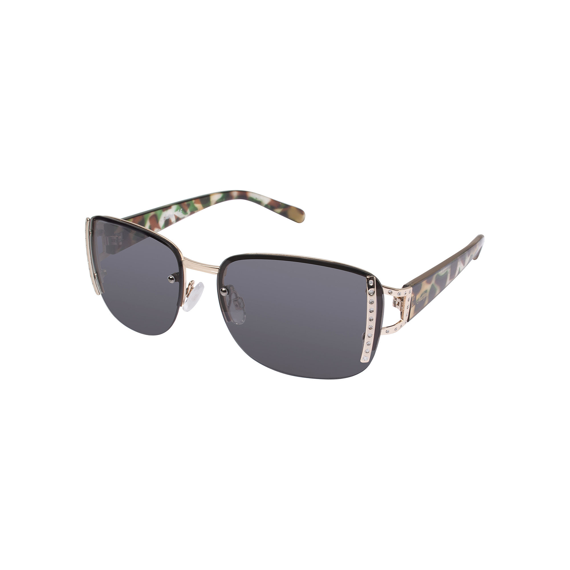 UPC 781268701662 product image for Southpole Rhinestone Semi-Rimless Rectangular Sunglasses | upcitemdb.com