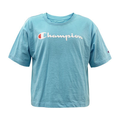 champion t shirt kids blue