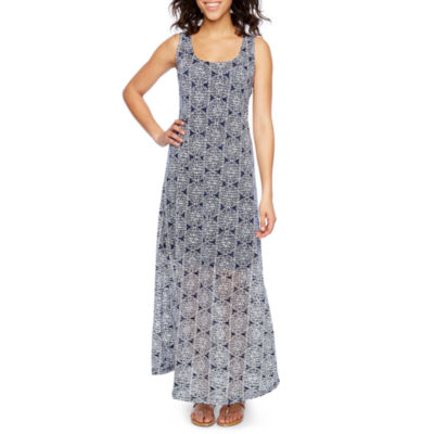 jcpenney white maxi dress