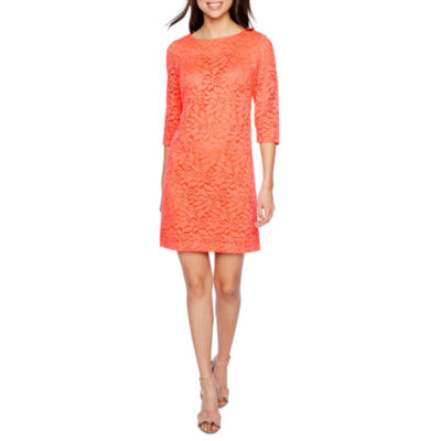 jcpenney orange dress