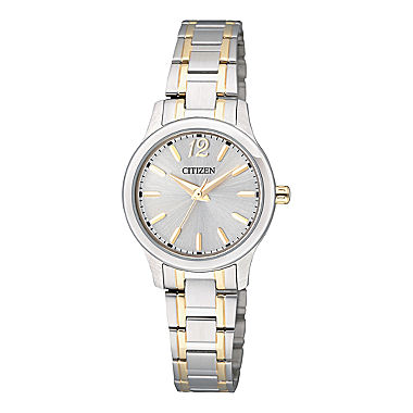 Citizen® Womens Two-Tone Stainless Steel Watch EL3034-58A