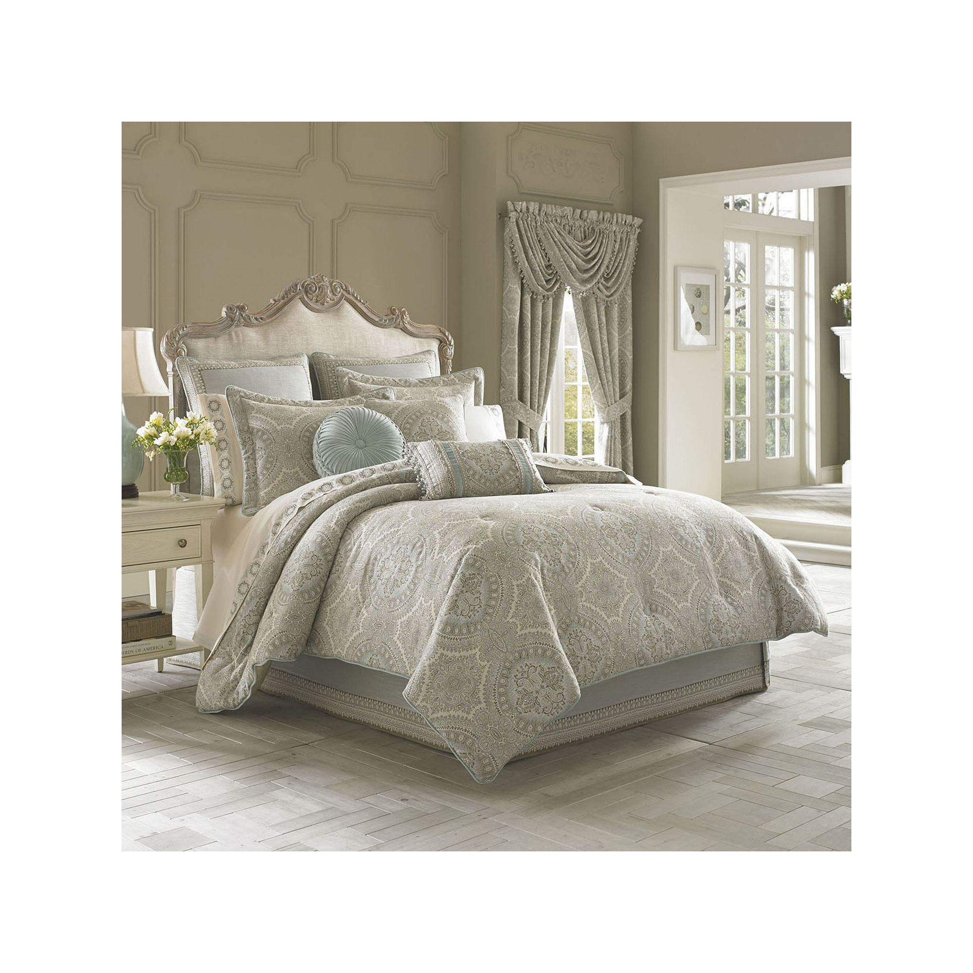 Queen Street Carlina 4-pc. Jacquard Comforter Set