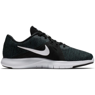 nike women's training shoes black and white