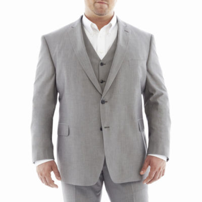 JF J. FerrarÂ® Gray Suit JacketâBig & Tall, Color: Gray - JCPenney