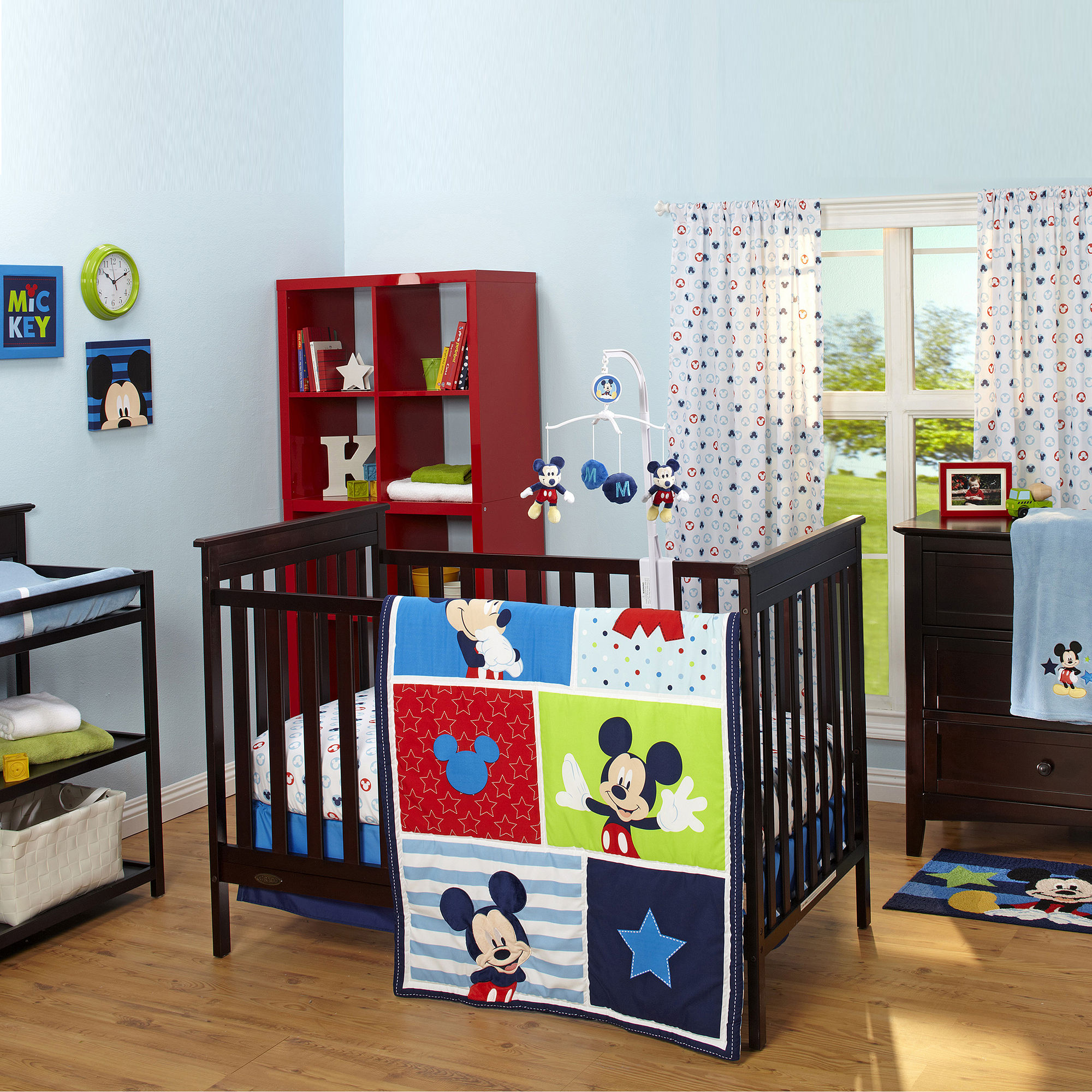 Low Price Disney Mickey Mouse 3 Pc Crib Bedding Set