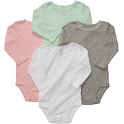 Carter's® 4-pk. Long-Sleeve Bodysuits - Girls newborn-24m 